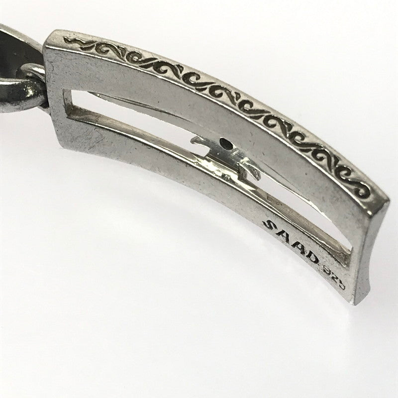 【中古品】【メンズ】 SAAD サード SV925 ARABESQUE SUN SYMBOL SQUARE PLATE TOP アラベスク サンシンボル スクエアプレート ペンダントトップ アクセサリー 191-260607-na-14-tagh カラー：シルバー 万代Net店