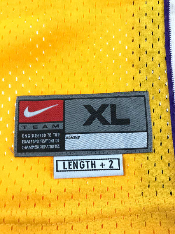 【中古品】【メンズ】 NIKE TEAM ナイキ チーム LOS ANGELES LAKERS KOBE UNIFORM ロサンゼルス レイカーズ コービー ユニフォーム トップス 146-260604-rt-29-tagh サイズ：XL カラー：イエロー 万代Net店
