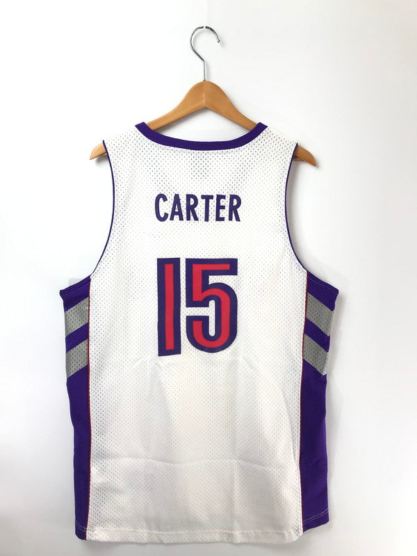 【中古品】【メンズ】 NIKE TEAM ナイキ チーム RAPTORS CARTER UNIFORM WHITE PURPLE ラプターズ カーター ユニフォーム トップス 146-260819-rt-31-tag サイズ：L カラー：ホワイト/パープル 万代Net店