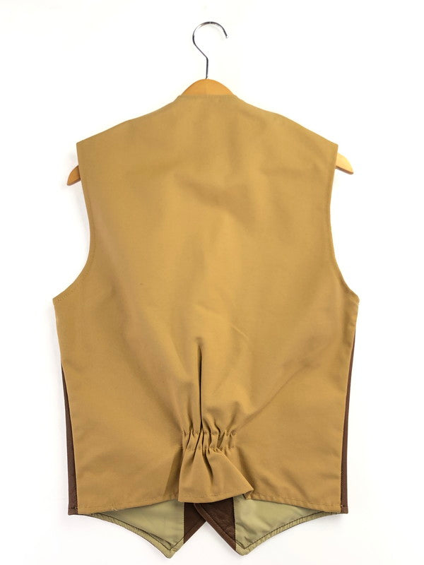 【中古品】【メンズ】 SCHAEFER シェーファー USA LEATHER SWITCHING VEST 737 USAレザー スイッチング ベスト トップス 145-260605-rt-10-tagh サイズ：S カラー：ブラウン 万代Net店