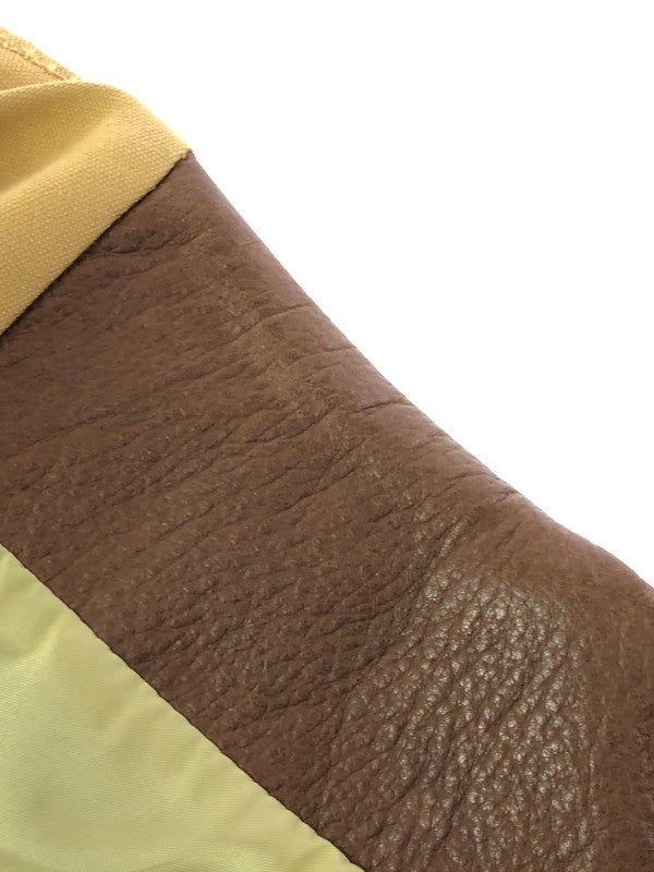 【中古品】【メンズ】 SCHAEFER シェーファー USA LEATHER SWITCHING VEST 737 USAレザー スイッチング ベスト トップス 145-260605-rt-10-tagh サイズ：S カラー：ブラウン 万代Net店