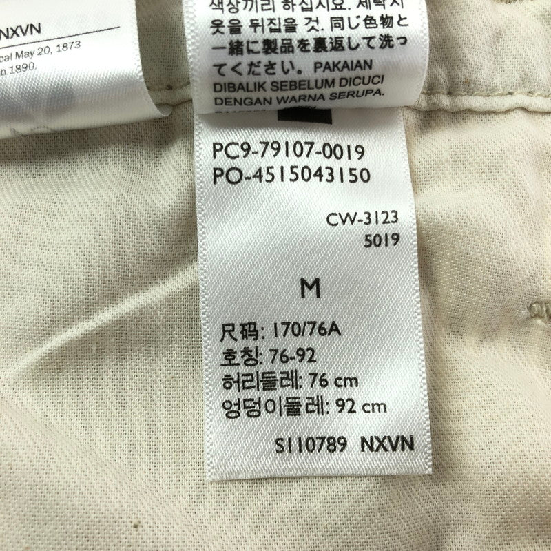 【中古品】【メンズ】 LEVI'S リーバイス STRIPE DENIM OVERALLS 79107-0019 ストライプ デニム オーバー オールズ 158-260624-rt-30-tagh サイズ：M カラー：ベージュ 万代Net店