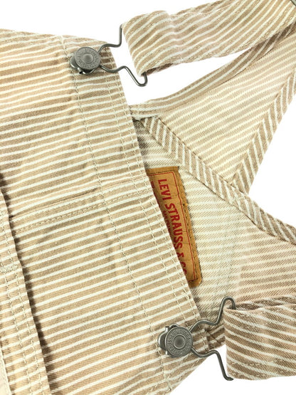 【中古品】【メンズ】 LEVI'S リーバイス STRIPE DENIM OVERALLS 79107-0019 ストライプ デニム オーバー オールズ 158-260624-rt-30-tagh サイズ：M カラー：ベージュ 万代Net店
