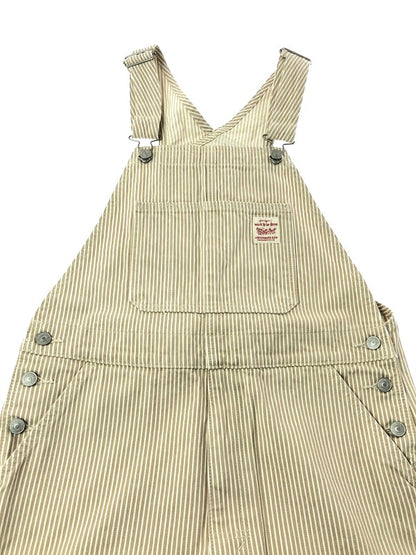 【中古品】【メンズ】 LEVI'S リーバイス STRIPE DENIM OVERALLS 79107-0019 ストライプ デニム オーバー オールズ 158-260624-rt-30-tagh サイズ：M カラー：ベージュ 万代Net店