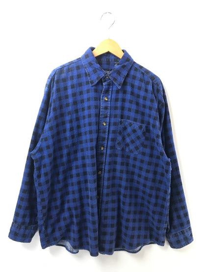 【現状渡し品】【メンズ】 PURITAN ピューリタン 90's L/S BUFFALO CHECK FLANNEL SHIRT 90年代 バッファロー チェック フランネル シャツ トップス 146-260604-rt-02-tagh サイズ：XL カラー：ブルー 万代Net店