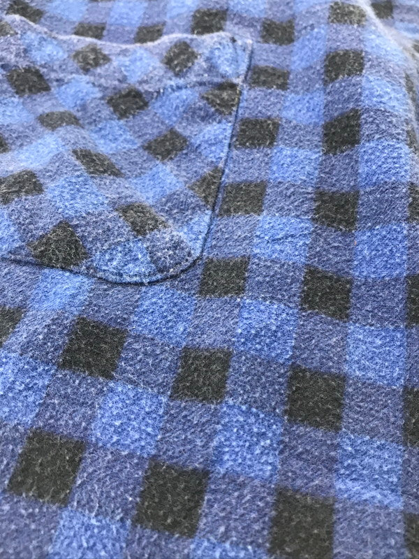 【現状渡し品】【メンズ】 PURITAN ピューリタン 90's L/S BUFFALO CHECK FLANNEL SHIRT 90年代 バッファロー チェック フランネル シャツ トップス 146-260604-rt-02-tagh サイズ：XL カラー：ブルー 万代Net店