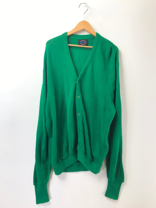 【中古品】【メンズ】 JANTZEN ジャンセン 80's KNIT CARDIGAN 80年代 ニット カーディガン USA製 ヴィンテージ トップス 146-260604-rt-04-tagh サイズ：XL カラー：グリーン 万代Net店