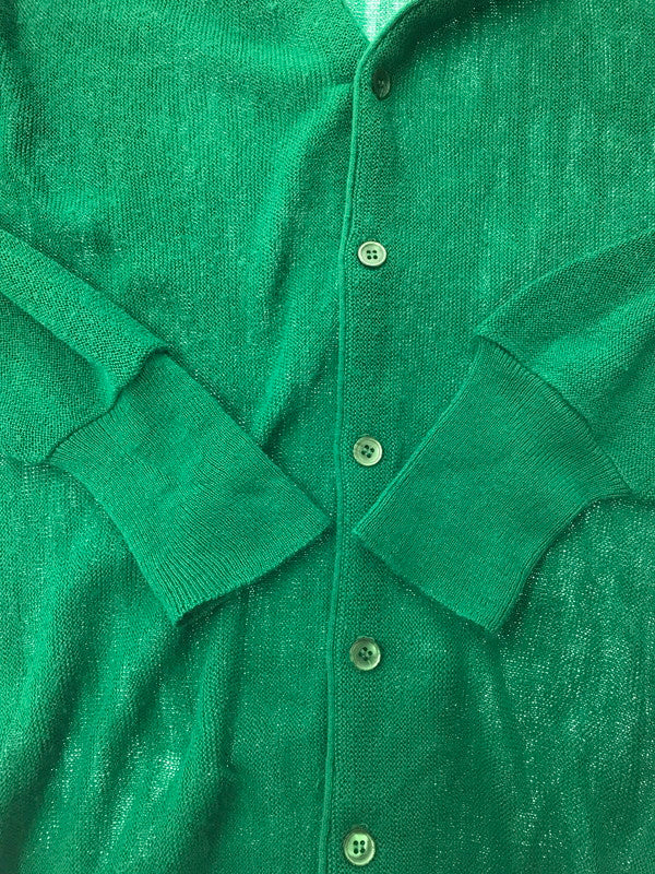 【中古品】【メンズ】 JANTZEN ジャンセン 80's KNIT CARDIGAN 80年代 ニット カーディガン USA製 ヴィンテージ トップス 146-260604-rt-04-tagh サイズ：XL カラー：グリーン 万代Net店