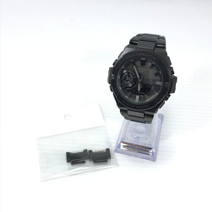 【中古品】【メンズ】 G-SHOCK ジーショック G-STEEL GST-B500 SERIES GST-B500BD-1AJF タフソーラー アナデジ 腕時計 余りコマ2個 196-260608-na-08-tagh カラー：ブラック 万代Net店