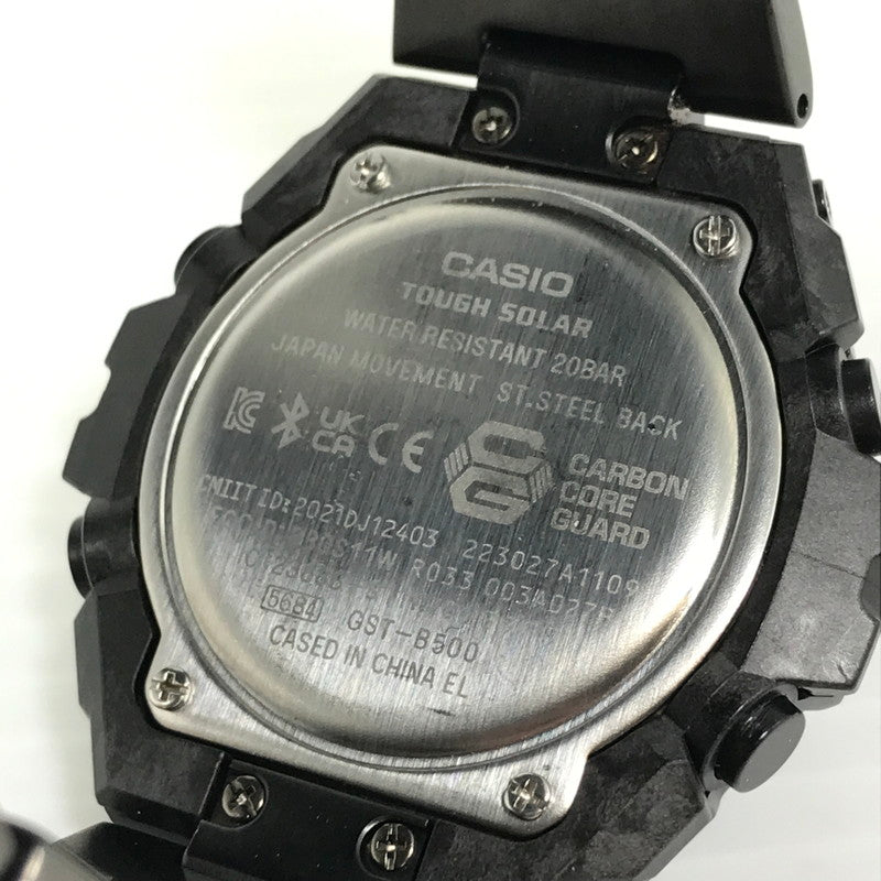 【中古品】【メンズ】 G-SHOCK ジーショック G-STEEL GST-B500 SERIES GST-B500BD-1AJF タフソーラー アナデジ 腕時計 余りコマ2個 196-260608-na-08-tagh カラー：ブラック 万代Net店