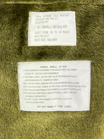 【中古品】【メンズ】 HOUSTON ヒューストン M-51 PARKA 5409M モッズコート アウター ミリタリー 178-260620-kk-14-hon サイズ：XS カラー：OLIVE DRAB 万代Net店