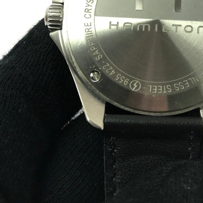 【中古品】【メンズ】 HAMILTON ハミルトン KHAKI AVIATION PILOT DAY DATE QUARTZ H64611555 カーキ アビエーション パイロット デイデイト クォーツ 腕時計 197-260607-na-20-tagh カラー：ブラック/シルバー 万代Net店