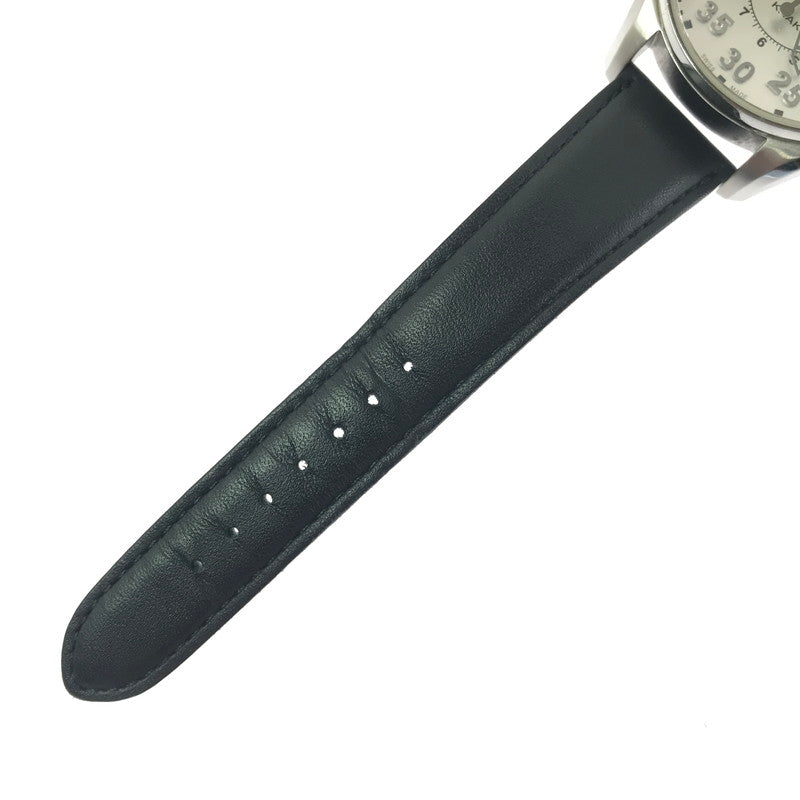 【中古品】【メンズ】 HAMILTON ハミルトン KHAKI AVIATION PILOT DAY DATE QUARTZ H64611555 カーキ アビエーション パイロット デイデイト クォーツ 腕時計 197-260607-na-20-tagh カラー：ブラック/シルバー 万代Net店