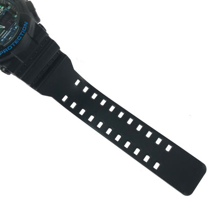 【中古品】【メンズ】 G-SHOCK ジーショック ANALOG-DIGITAL GA-100CB-1AJF アナログ デジタル クォーツ 腕時計 196-260607-na-21-tagh カラー：ブラック/ブルー 万代Net店