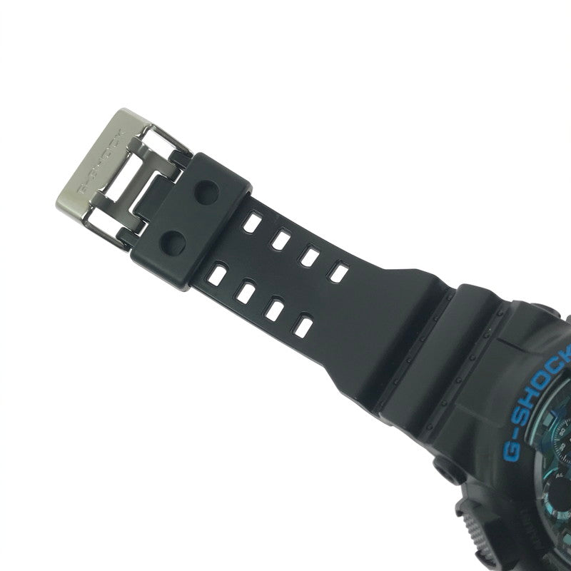 【中古品】【メンズ】 G-SHOCK ジーショック ANALOG-DIGITAL GA-100CB-1AJF アナログ デジタル クォーツ 腕時計 196-260607-na-21-tagh カラー：ブラック/ブルー 万代Net店