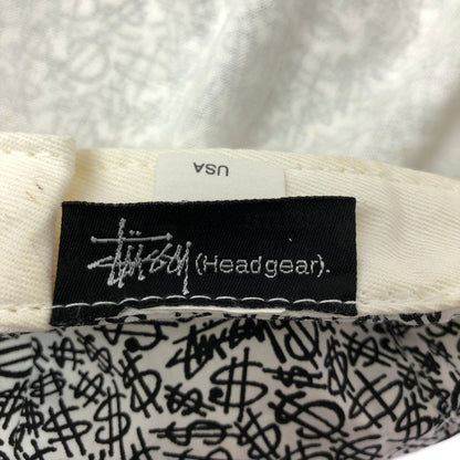 【中古品】【メンズ】 OLD STUSSY オールド ステューシー 00'S $ MARK HUNTING CAP ドルマーク ハンチング キャップ 帽子 185-260620-na-07-tagh カラー：ホワイト/ブラック 万代Net店