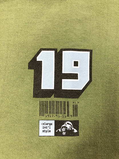 【中古品】【メンズ】 XLARGE エクストララージ 90's STAR&BANANA PRINT S/S TEE GREEN 90年代 スター＆バナナ 半袖Tシャツ トップス 142-260604-rt-13-tagh サイズ：XL カラー：グリーン 万代Net店