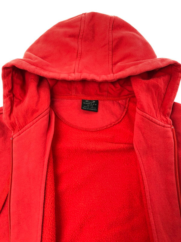 【中古品】【メンズ】 OAKLEY オークリー 00's FULL ZIP PARKA フルジップ パーカー トップス 146-260604-rt-20-tagh サイズ：XL カラー：レッド 万代Net店