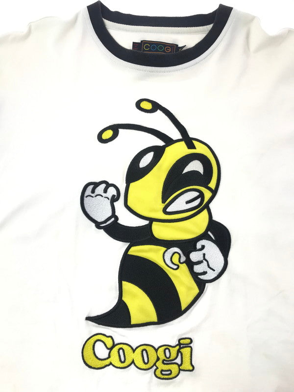 【中古品】【メンズ】 COOGI クージー 90's BEE EMBROIDERY TEE 90年代 ハチ 刺繍 Tシャツ 半袖Tシャツ トップス 146-260604-rt-21-tagh サイズ：XL カラー：ホワイト 万代Net店