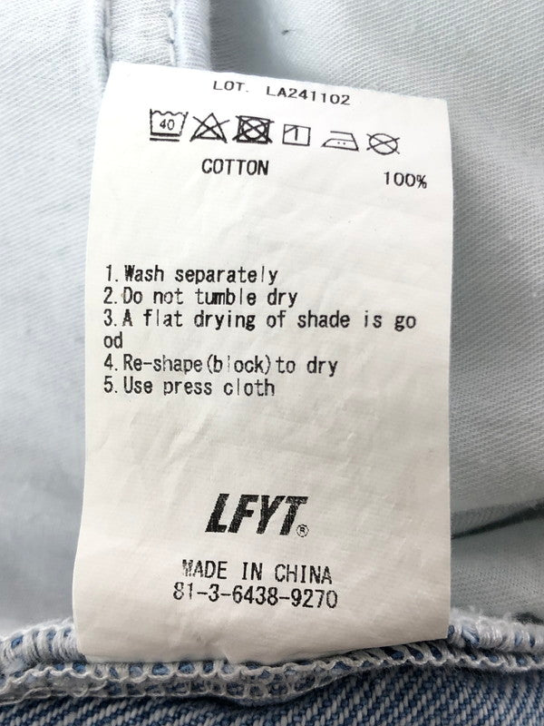 【中古品】【メンズ】 LFYT エルエフワイティー × SAURAS BEING ソーラス ビーイング SUPER BAGGIE DENIM PANTS LA241102 スーパー バギー デニム パンツ 153-260605-rt-16-tagh サイズ：XL カラー：ライトブルー 万代Net店
