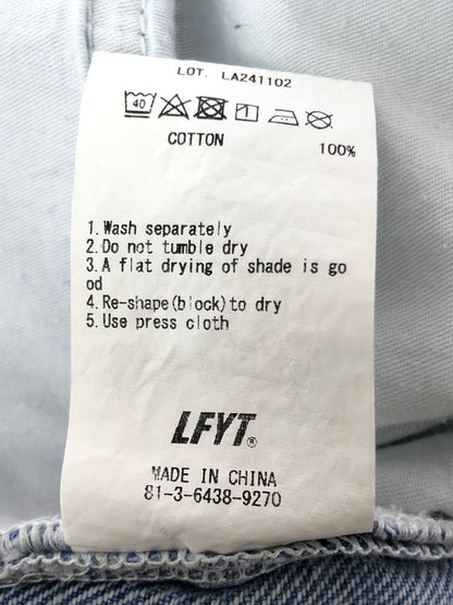 【中古品】【メンズ】 LFYT エルエフワイティー × SAURAS BEING ソーラス ビーイング SUPER BAGGIE DENIM PANTS LA241102 スーパー バギー デニム パンツ 153-260605-rt-16-tagh サイズ：XL カラー：ライトブルー 万代Net店