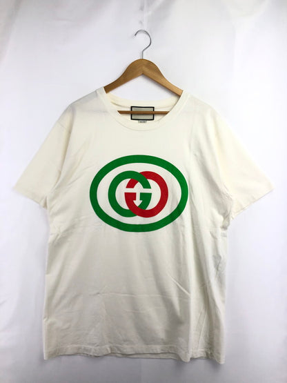 【中古品】【メンズ】 GUCCI グッチ 20SS INTERLOCKING G OVER SIZED TEE 565806-XJBAU インター ロッキング G オーバーサイズ Tシャツ トップス 183-260604-rt-12-tagh サイズ：L カラー：ホワイト 万代Net店