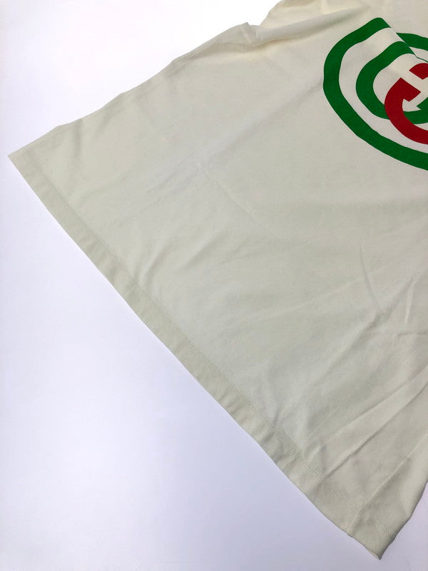 【中古品】【メンズ】 GUCCI グッチ 20SS INTERLOCKING G OVER SIZED TEE 565806-XJBAU インター ロッキング G オーバーサイズ Tシャツ トップス 183-260604-rt-12-tagh サイズ：L カラー：ホワイト 万代Net店