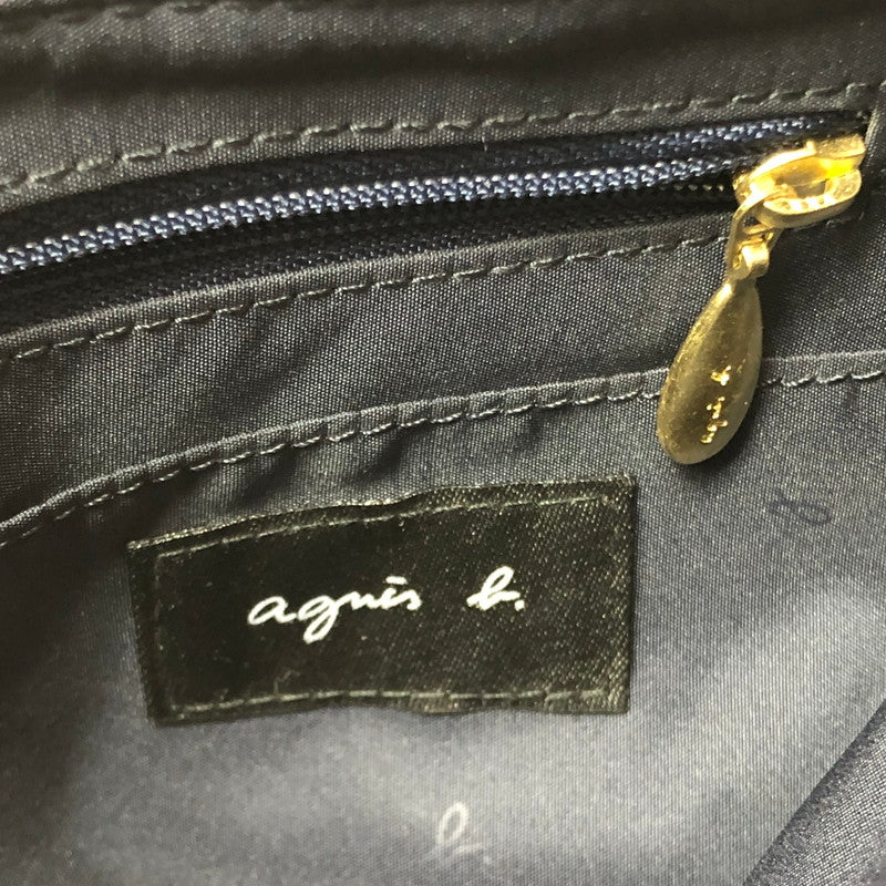 【中古品】【レディース】 AGNES B. アニエスベー NYLON TOTE BAG HS37A-01 ナイロン トートバッグ ハンドバッグ カバン 188-260616-na-01-tagh カラー：ネイビー 万代Net店