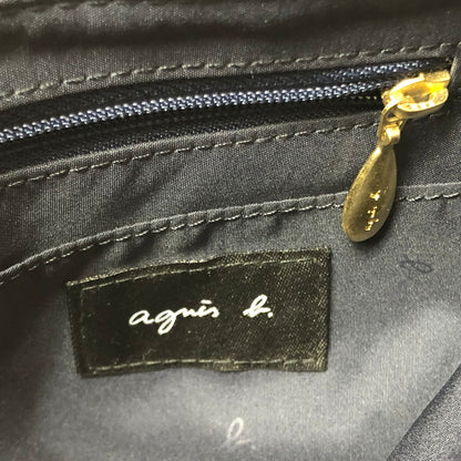 【中古品】【レディース】 AGNES B. アニエスベー NYLON TOTE BAG HS37A-01 ナイロン トートバッグ ハンドバッグ カバン 188-260616-na-01-tagh カラー：ネイビー 万代Net店