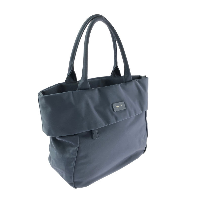 【中古品】【レディース】 AGNES B. アニエスベー NYLON TOTE BAG HS37A-01 ナイロン トートバッグ ハンドバッグ カバン 188-260616-na-01-tagh カラー：ネイビー 万代Net店
