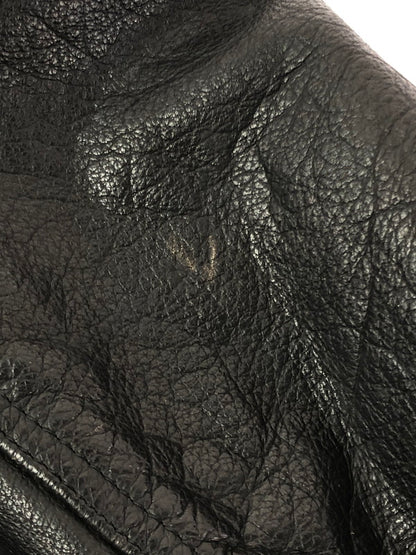 【中古品】【メンズ】 GQ-FORD ジーキュー フォード WOOL LEATHER STADIUM JACKET 127219 ウール レザー スタジアム ジャケット アウター 147-260605-rt-13-tagh サイズ：M カラー：ブラウン/ブラック 万代Net店