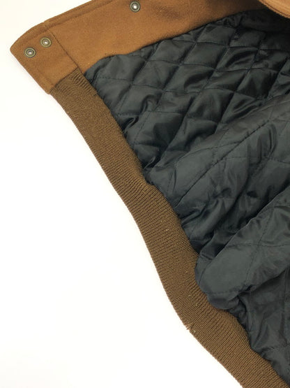 【中古品】【メンズ】 GQ-FORD ジーキュー フォード WOOL LEATHER STADIUM JACKET 127219 ウール レザー スタジアム ジャケット アウター 147-260605-rt-13-tagh サイズ：M カラー：ブラウン/ブラック 万代Net店