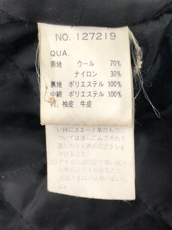 【中古品】【メンズ】 GQ-FORD ジーキュー フォード WOOL LEATHER STADIUM JACKET 127219 ウール レザー スタジアム ジャケット アウター 147-260605-rt-13-tagh サイズ：M カラー：ブラウン/ブラック 万代Net店