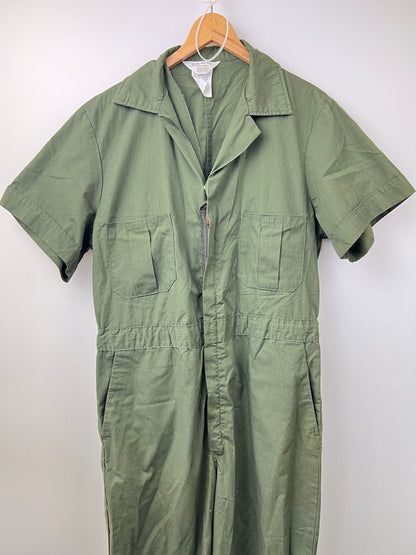【中古品】【メンズ】 J.C. Penney BIG MAC ジェイシーペニー ビッグマック PENN DACRON COVERALLS ペンダクロン カバーオールズ オールインワン ツナギ 半袖 178-260620-kk-10-hon サイズ：42 カラー：オリーブ 万代Net店