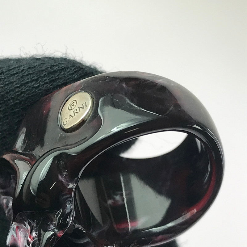 【中古品】【メンズ】 GARNI ガルニ SKULL ACRYLIC RING スカル アクリル リング 指輪 アクセサリー 192-260607-na-13-tagh カラー：マルチカラー 万代Net店