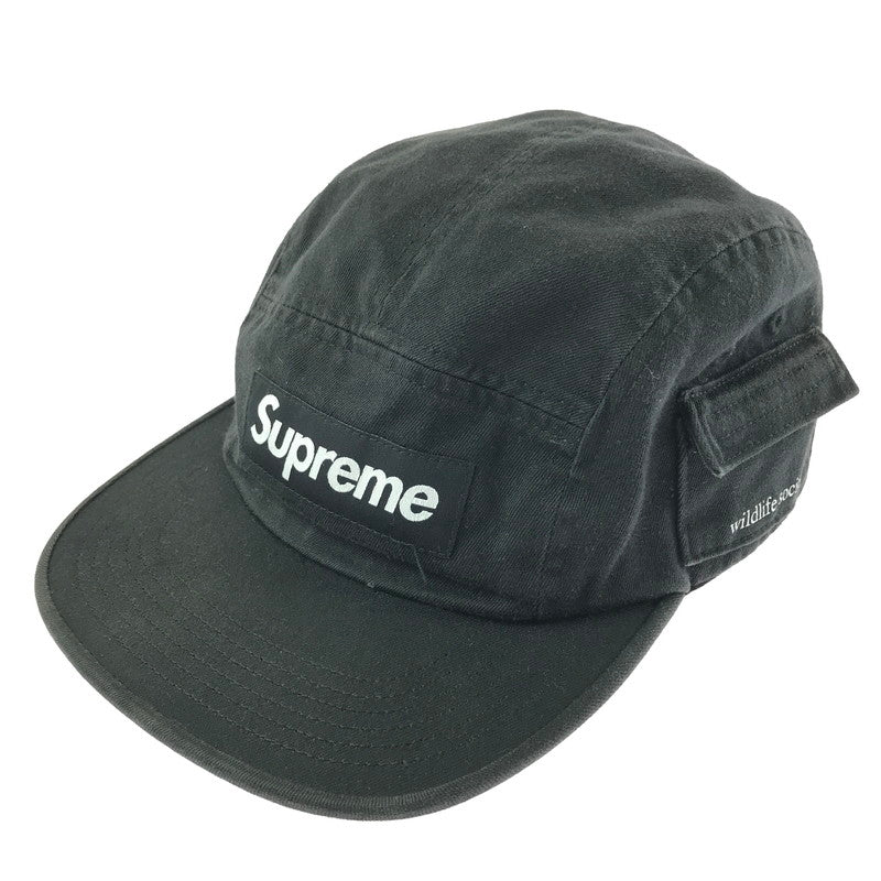 【中古品】【メンズ】 SUPREME シュプリーム 16AW WILDLIFE SIDE POCKET CAMP CAP ワイルドライフ サイド ポケット キャンプ キャップ 帽子 185-260609-na-03-tagh カラー：ブラック 万代Net店