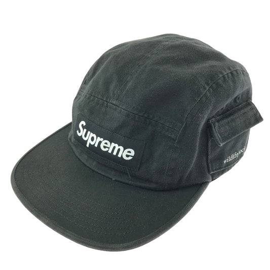 【中古品】【メンズ】 SUPREME シュプリーム 16AW WILDLIFE SIDE POCKET CAMP CAP ワイルドライフ サイド ポケット キャンプ キャップ 帽子 185-260609-na-03-tagh カラー：ブラック 万代Net店