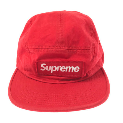 【中古品】【メンズ】 SUPREME シュプリーム 16AW WASHED CHINO TWILL CAMP CAP ウォッシュド チノ ツイル キャンプ キャップ 帽子 185-260609-na-04-tagh カラー：レッド 万代Net店