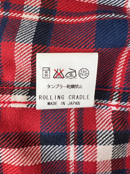 【中古美品】【メンズ】 ROLLING CRADLE ローリングクレイドル RAKURAI NEL RC-NS703 ラクライネル 長袖シャツ トップス 178-260620-kk-04-hon サイズ：XXL カラー：RED 万代Net店