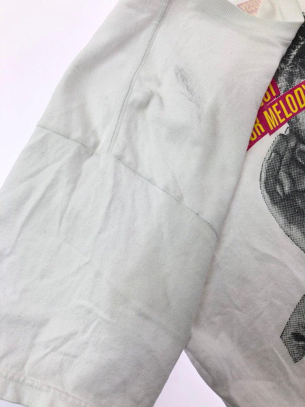 【中古品】【メンズ】 STUSSY ステューシー 00's YO, CHECK OUT OUR MELODY PRINT TEE プリント Tシャツ トップス 142-260611-rt-21-tagh サイズ：M カラー：ホワイト 万代Net店