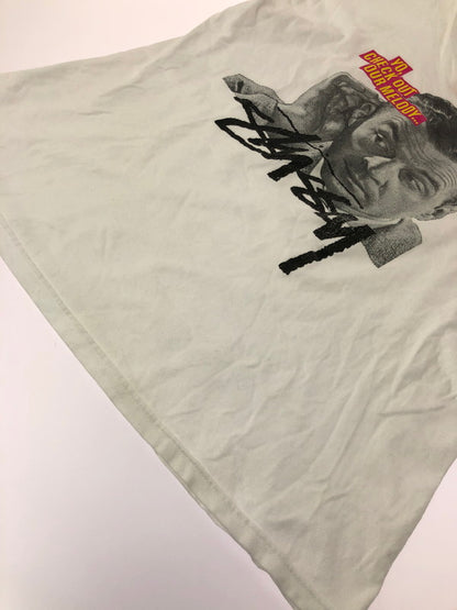 【中古品】【メンズ】 STUSSY ステューシー 00's YO, CHECK OUT OUR MELODY PRINT TEE プリント Tシャツ トップス 142-260611-rt-21-tagh サイズ：M カラー：ホワイト 万代Net店