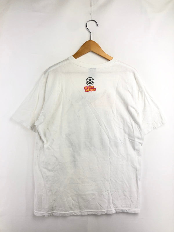 【中古品】【メンズ】 STUSSY ステューシー 00's YO, CHECK OUT OUR MELODY PRINT TEE プリント Tシャツ トップス 142-260611-rt-21-tagh サイズ：M カラー：ホワイト 万代Net店