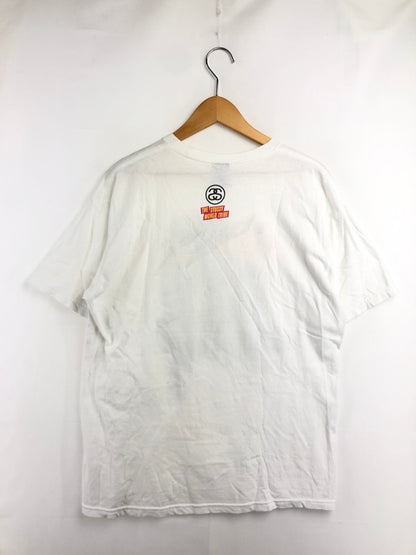 【中古品】【メンズ】 STUSSY ステューシー 00's YO, CHECK OUT OUR MELODY PRINT TEE プリント Tシャツ トップス 142-260611-rt-21-tagh サイズ：M カラー：ホワイト 万代Net店