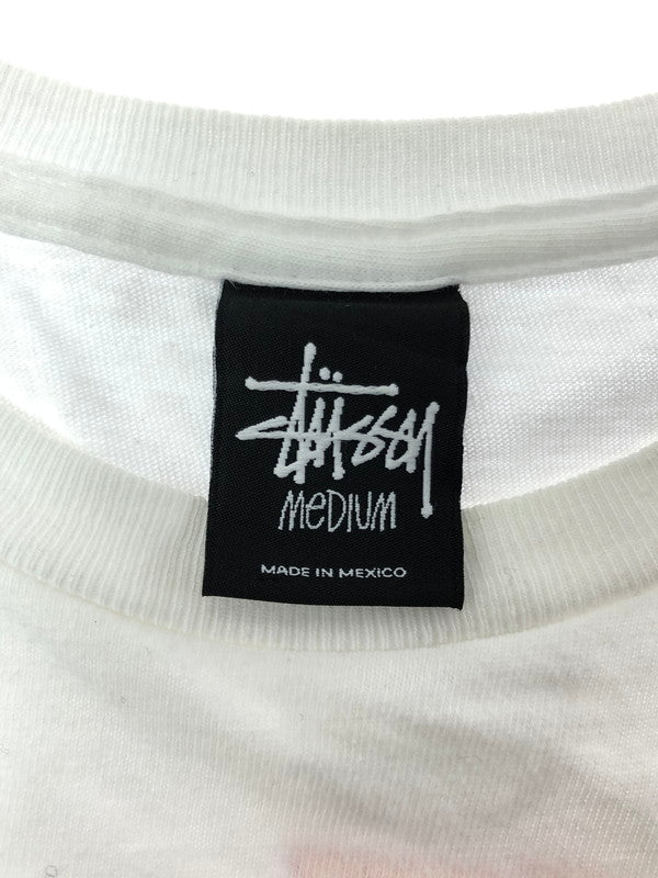【中古品】【メンズ】 STUSSY ステューシー 00's YO, CHECK OUT OUR MELODY PRINT TEE プリント Tシャツ トップス 142-260611-rt-21-tagh サイズ：M カラー：ホワイト 万代Net店