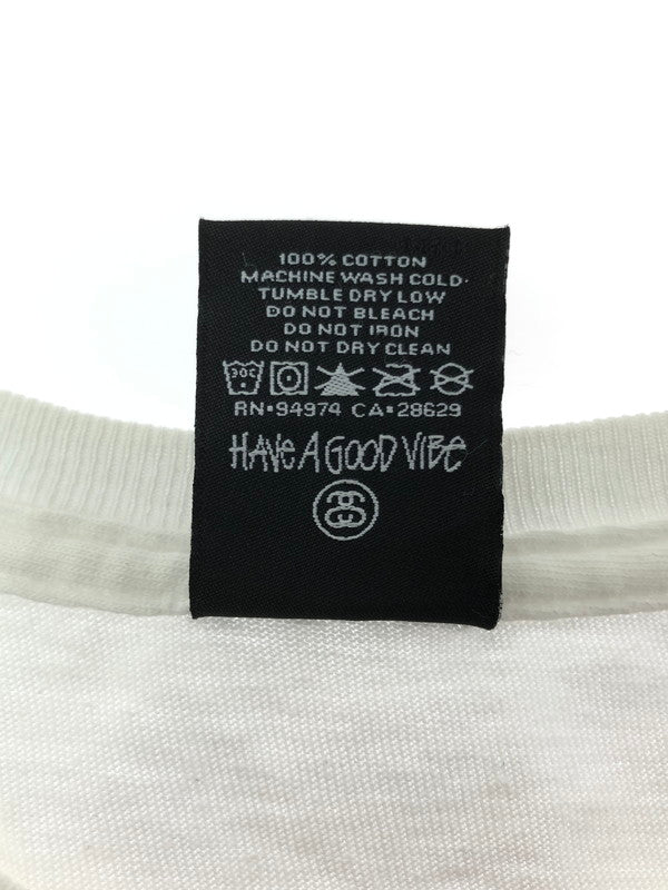 【中古品】【メンズ】 STUSSY ステューシー 00's YO, CHECK OUT OUR MELODY PRINT TEE プリント Tシャツ トップス 142-260611-rt-21-tagh サイズ：M カラー：ホワイト 万代Net店
