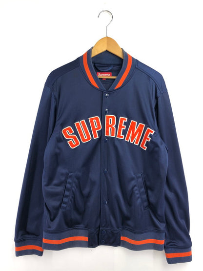 【中古品】【メンズ】 SUPREME シュプリーム 15SS MESH VARSITY JACKET メッシュ バーシティー ジャケット アウター 149-260610-rt-15-tagh サイズ：L カラー：ブラック 万代Net店