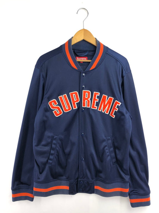 【中古品】【メンズ】 SUPREME シュプリーム 15SS MESH VARSITY JACKET メッシュ バーシティー ジャケット アウター 149-260610-rt-15-tagh サイズ：L カラー：ブラック 万代Net店