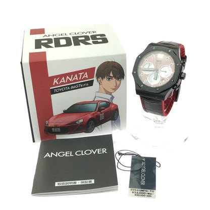 【中古品】【メンズ】 ANGEL CLOVER エンジェル クローバー × 頭文字D イニシャルD コラボ 連載30周年記念 藤原拓海 × TOYOTA AE86モデル 腕時計 197-260621-rt-29-tagh カラー：レッド/ブラック 万代Net店