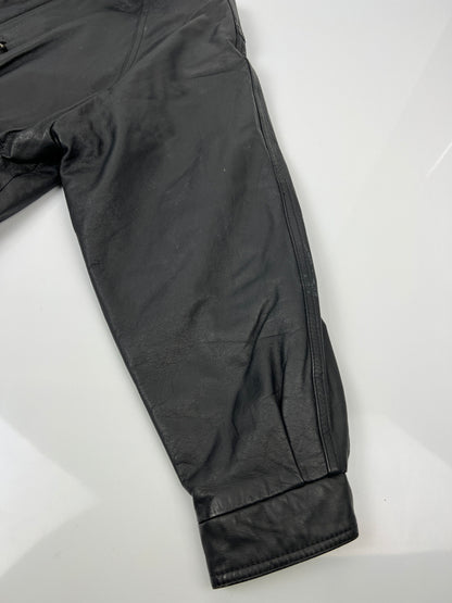 【中古品】【メンズ】 AWURQUERQUE アルバカーキ LEATHER BLOUSON レザーブルゾン アウター ハーフコート ジャケット 178-260620-kk-13-hon サイズ：M カラー：BLACK 万代Net店