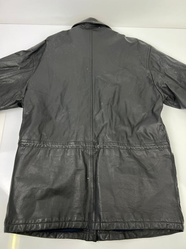 【中古品】【メンズ】 AWURQUERQUE アルバカーキ LEATHER BLOUSON レザーブルゾン アウター ハーフコート ジャケット 178-260620-kk-13-hon サイズ：M カラー：BLACK 万代Net店